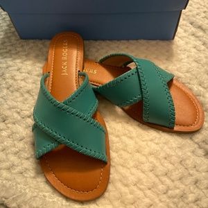 Jack Rogers cross over sandals Sz 9